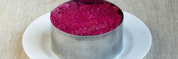 салат вегетарианская шуба