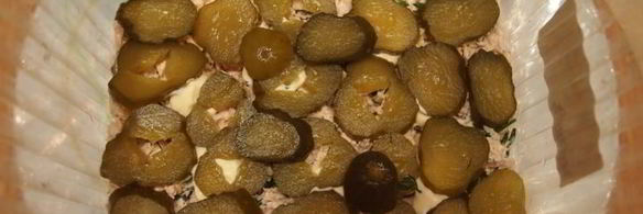 слоеный салат с мясом