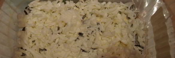 слоеный салат с мясом