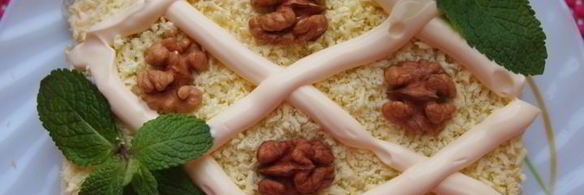 слоеный салат с мясом