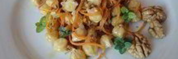 теплый салат из нута