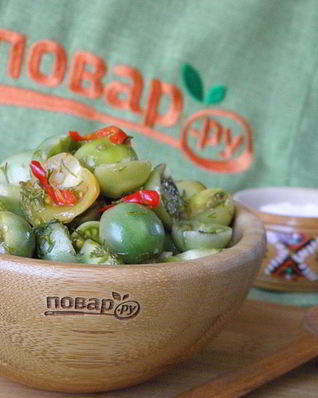 Зеленые помидоры без закатки