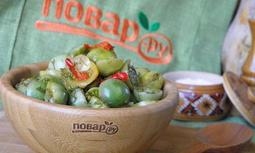Рецепт зеленых помидоров без закатки