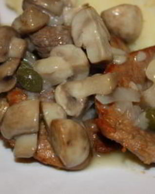 Грибной соус с каперсами