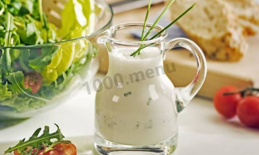 Рецепт йогуртовой заправки для салата