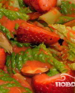 Клубничная заправка для салатов