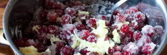 клюквенно-имбирный соус