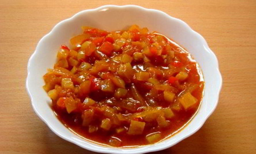 Рецепт овощного салата-соуса анкл бенс на зиму