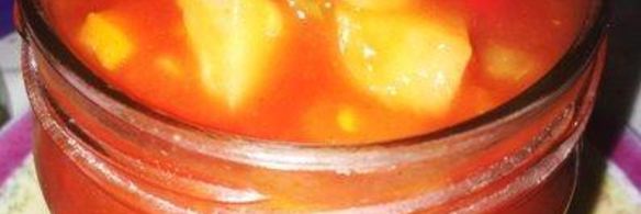 приправа-соус с ананасом и горьким перцем