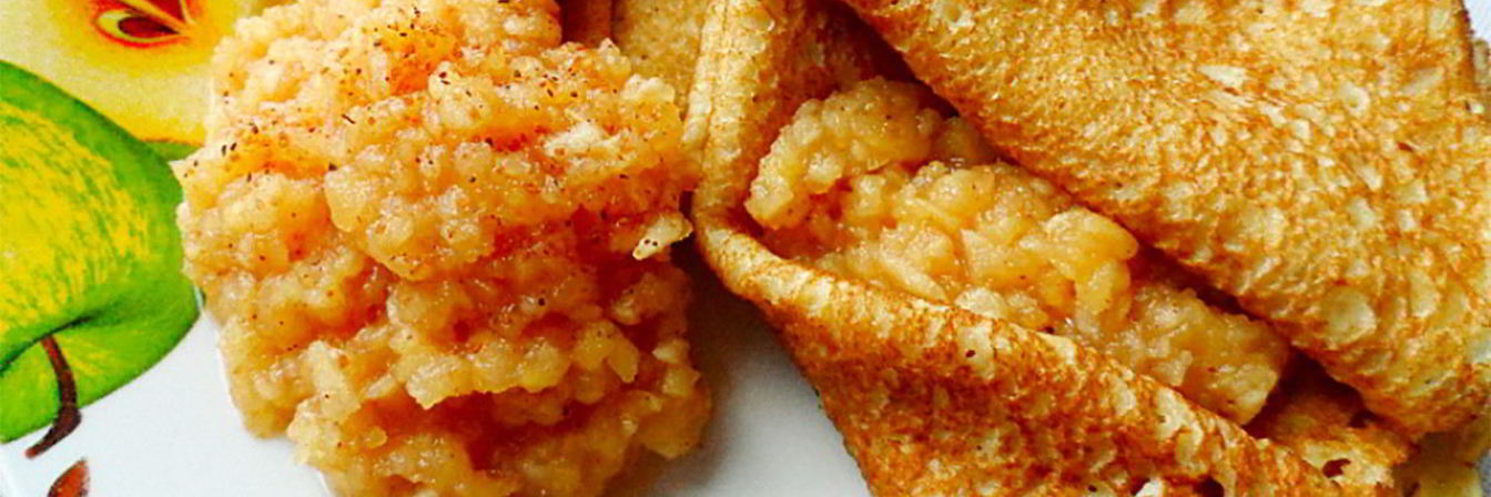 Сладкий соус из яблок