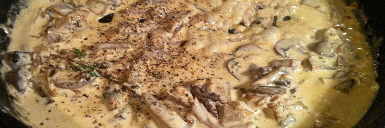 Сливочный соус с грибами