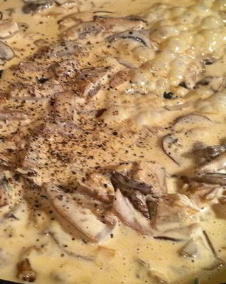 Сливочный соус с грибами