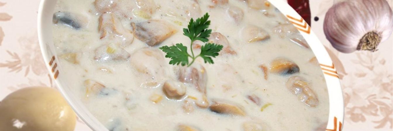 Сливочный соус с сушеными грибами