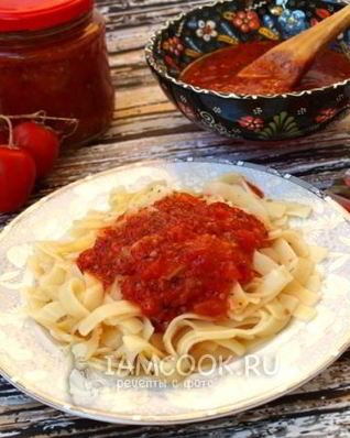 Соус из свежих томатов с базиликом