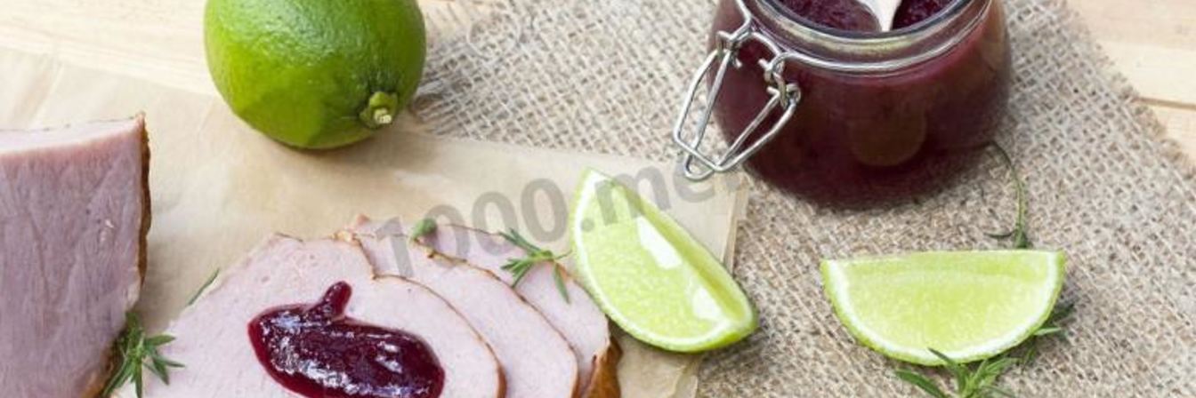 Соус из вишни к мясу на зиму