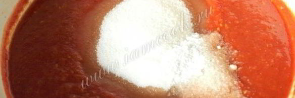 томатный соус с яблоками