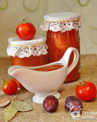 Томатный соус со сливами