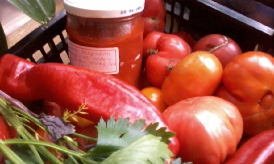 Рецепт заправки из помидоров и сладкого перца