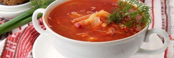 борщ без мяса