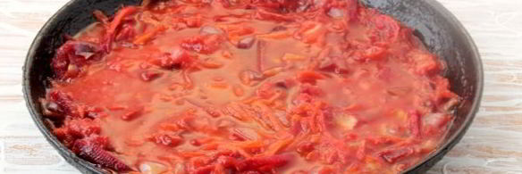 борщ без мяса