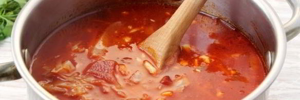 борщ без мяса