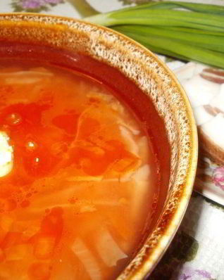 Борщ из капусты