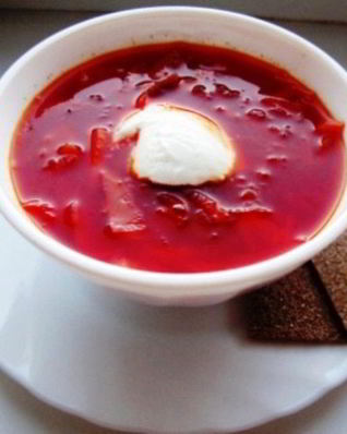 Борщ из свинины