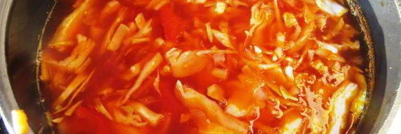 борщ из свинины