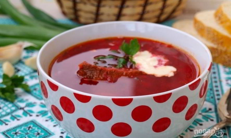 Рецепт борща из телятины