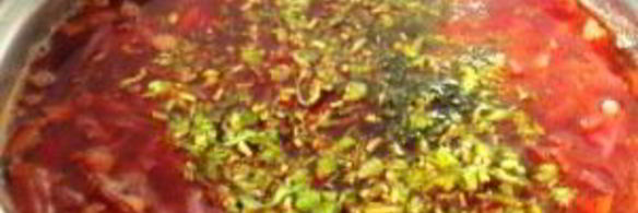 борщ из телятины