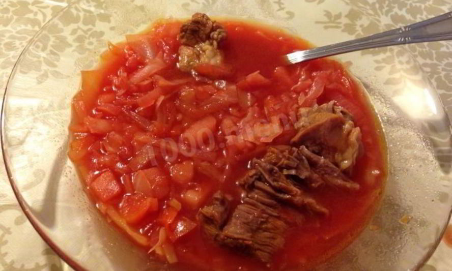 Рецепт борща легкого