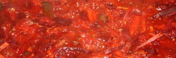 борщ на индюшином бедрышке