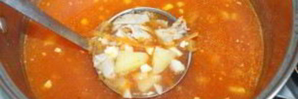 борщ на курином бульоне