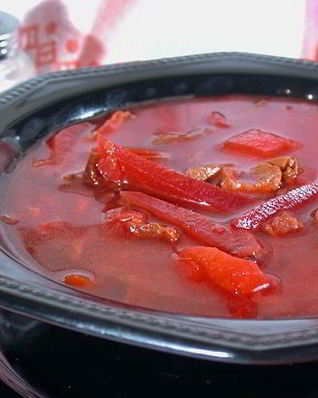 Борщ с белыми грибами