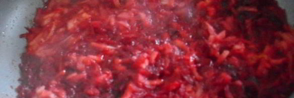 борщ с фасолью и яблоками