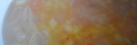 борщ с фасолью и яблоками