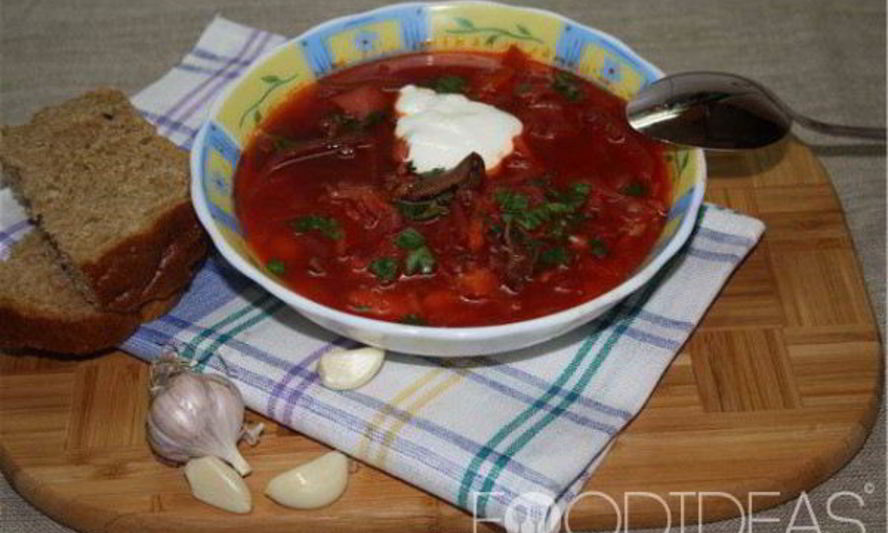 Рецепт борща с грибами