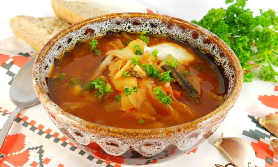 Рецепт борща с килькой в мультиварке