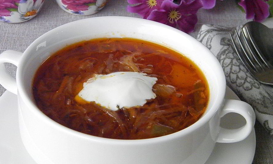 Рецепт борща с кислой капустой