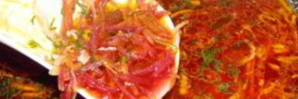 борщ с кислой капустой