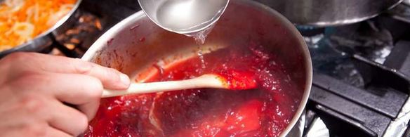 борщ с копченостями