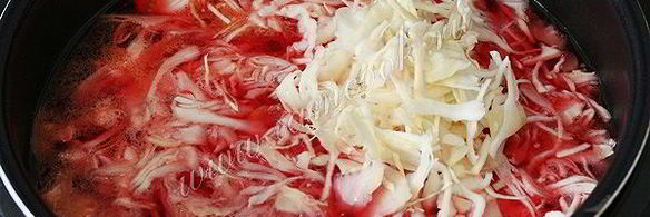 борщ с мясом в мультиварке