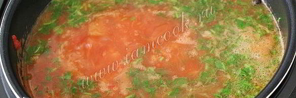 борщ с мясом в мультиварке