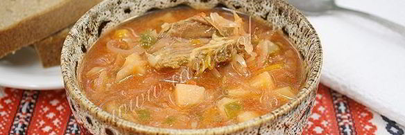 борщ с мясом в мультиварке