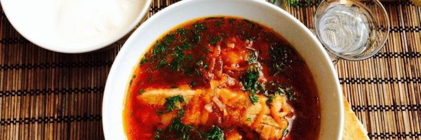 Борщ с ребрышками