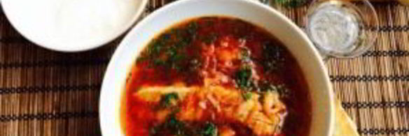 борщ с ребрышками