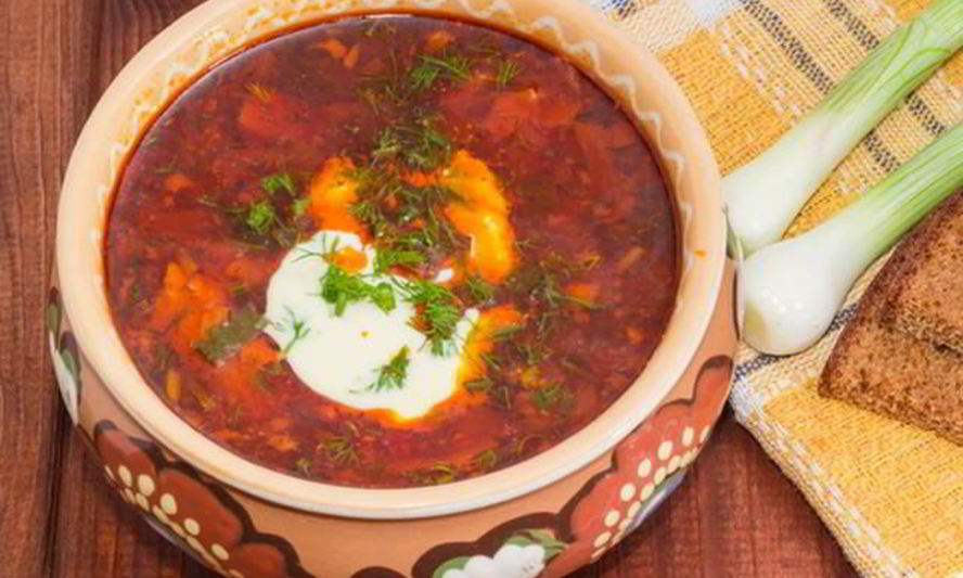 Рецепт борща с ревенем