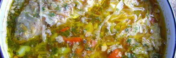 борщ с рыбой