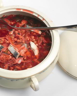 Борщ с селедкой