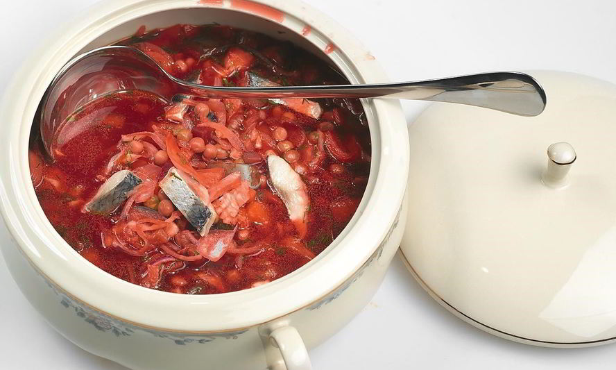 Рецепт борща с селедкой